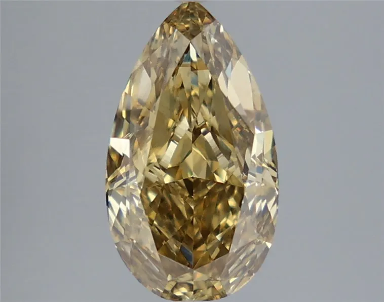 2.55ct Pear Lab Grown Diamond (Colour Fancy Intense Gray Yellow, Clarity VS1, IGI Certified)