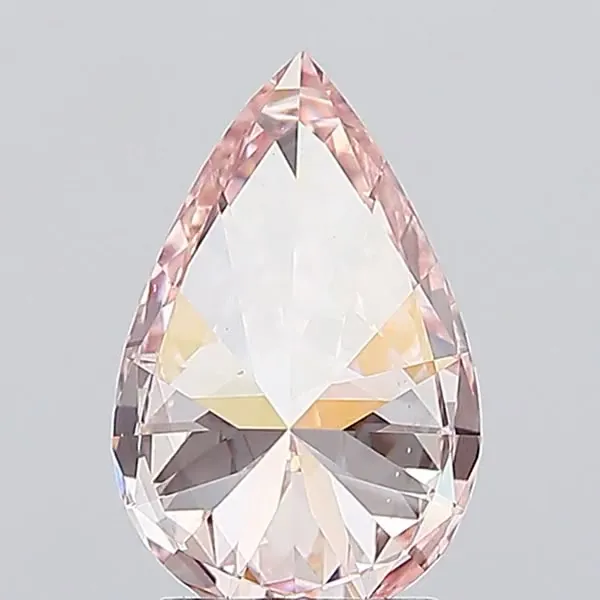 2.56ct Pear Lab Grown Diamond (Colour Fancy Intense Pink, Clarity VS1, IGI Certified)