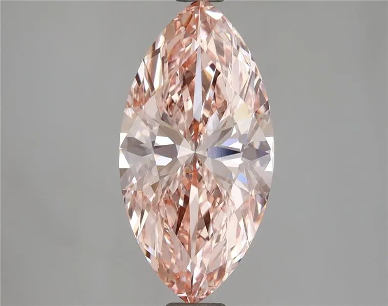 2.57ct Marquise Lab Grown Diamond (Colour Fancy Vivid Pink, Clarity VS1, IGI Certified)