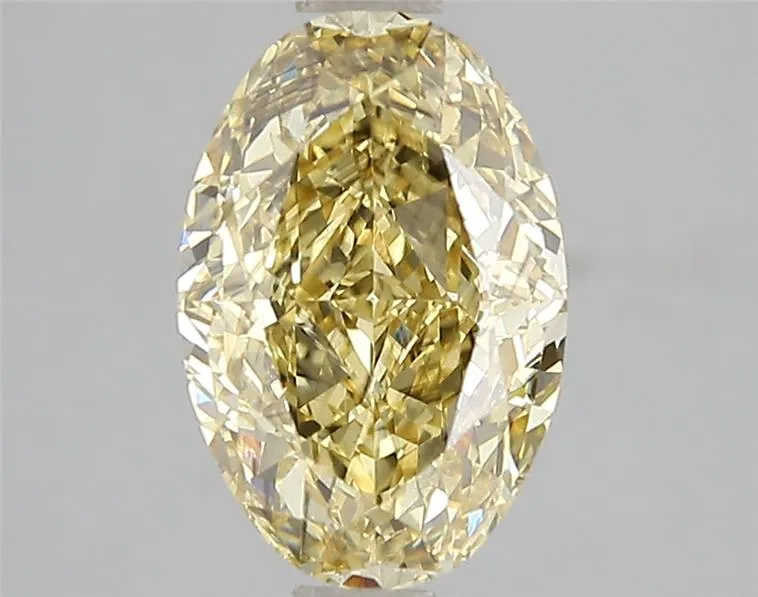 2.59ct Oval Lab Grown Diamond (Colour Fancy Intense Yellow, Clarity SI1, IGI Certified)