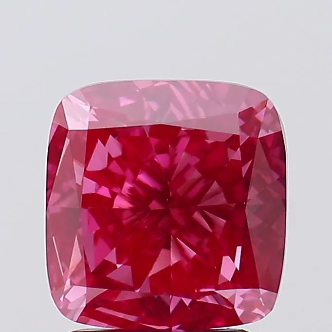 2.62ct Cushion modified Lab Grown Diamond (Colour Fancy Vivid Pink, Clarity VVS2, IGI Certified)