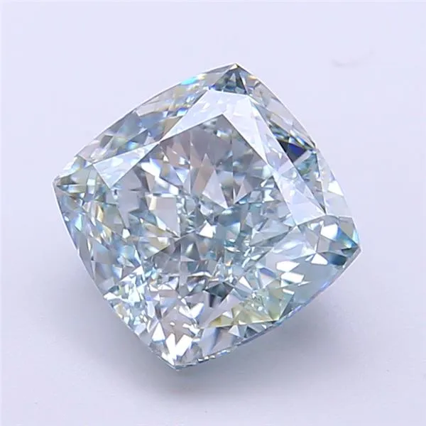 2.67ct Cushion modified Lab Grown Diamond (Colour Fancy Intense Blue, Clarity VVS2, IGI Certified)