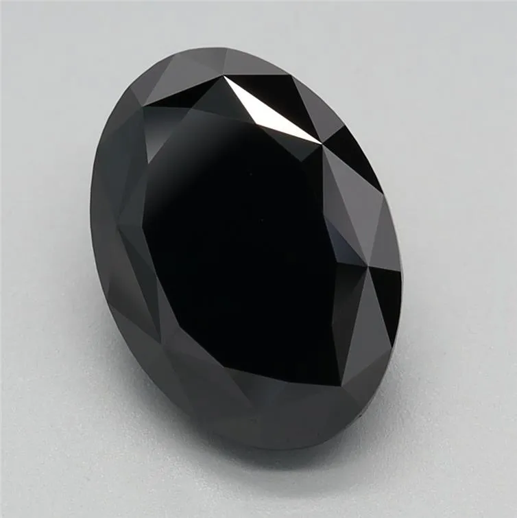 2.67ct Oval Lab Grown Diamond (Colour Fancy Black, Clarity VVS2, IGI Certified)