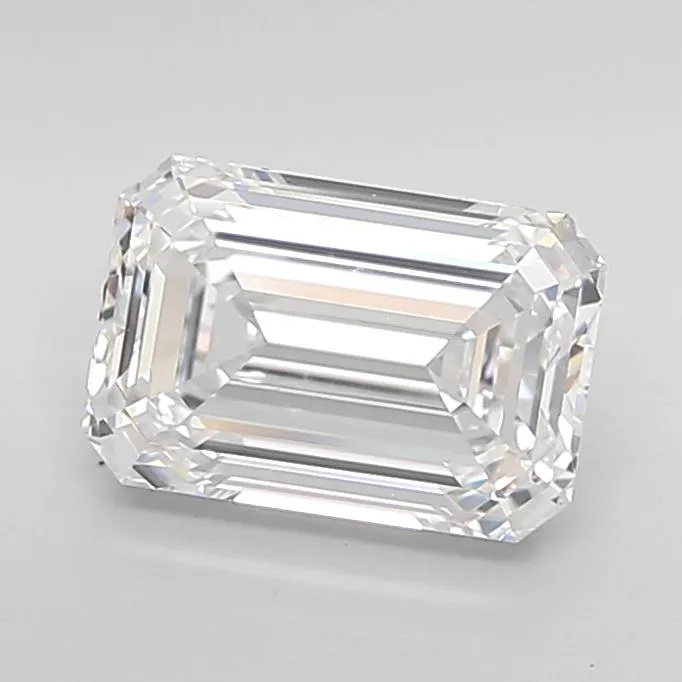 2.74ct Emerald Lab Grown Diamond (Colour D, Clarity IF, Cut EX, IGI Certified)