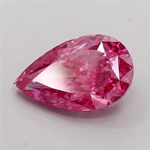 2.76ct Pear Lab Grown Diamond (Colour Fancy Vivid Pink, Clarity VS1, Uncertified)