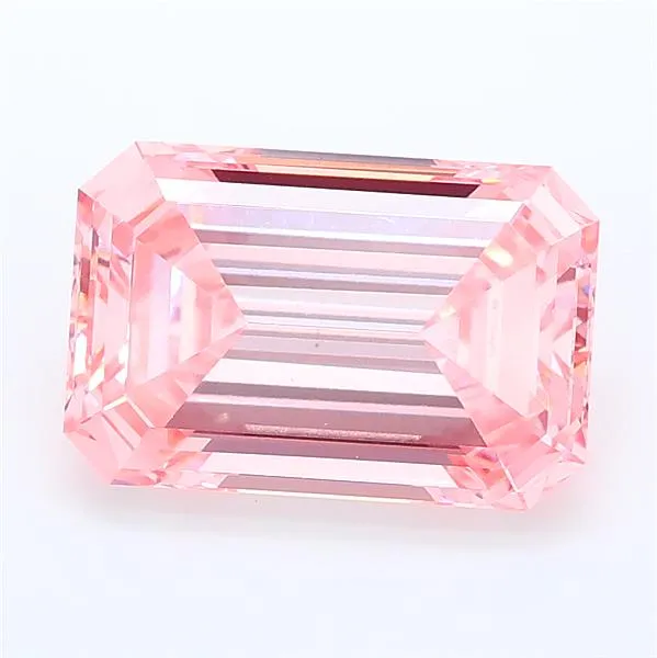 2.78ct Emerald Lab Grown Diamond (Colour Fancy Intense Pink, Clarity VS1, IGI Certified)