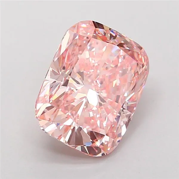 2.87ct Cushion modified Lab Grown Diamond (Colour Fancy Intense Pink, Clarity VVS1, IGI Certified)