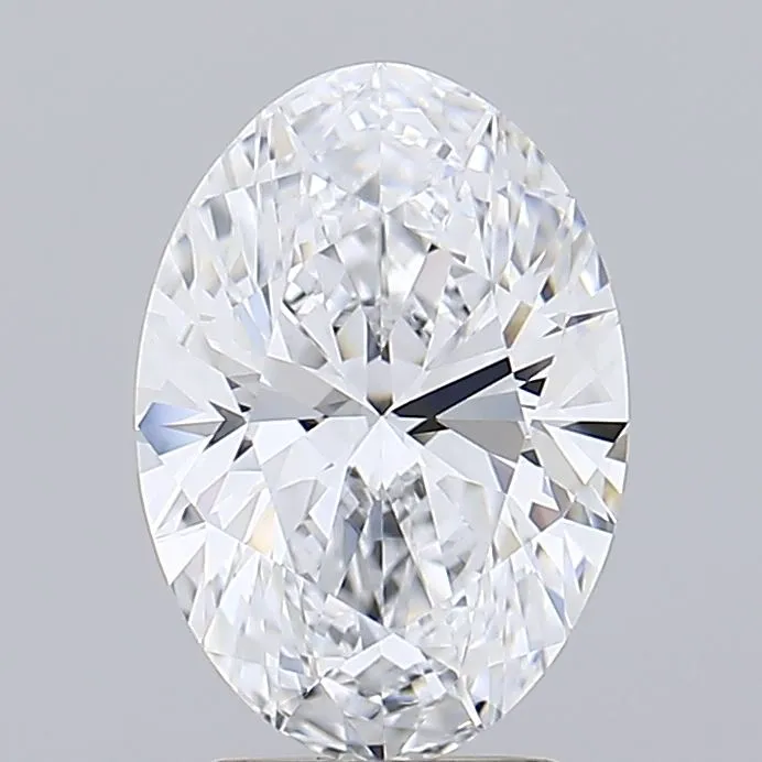 2.87ct Oval Lab Grown Diamond (Colour D, Clarity IF, IGI Certified)