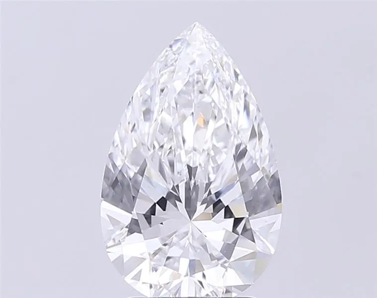2.90ct Pear Lab Grown Diamond (Colour D, Clarity VVS2, IGI Certified)