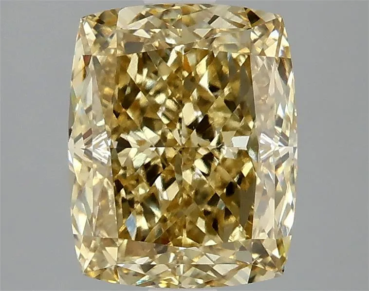 2.92ct Cushion modified Lab Grown Diamond (Colour Fancy Intense Yellow, Clarity VS2, IGI Certified)