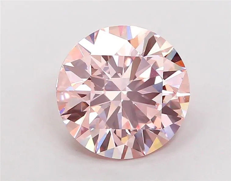 2.97ct Round Lab Grown Diamond (Colour Fancy Intense Pink, Clarity VS1, Cut ID, IGI Certified)