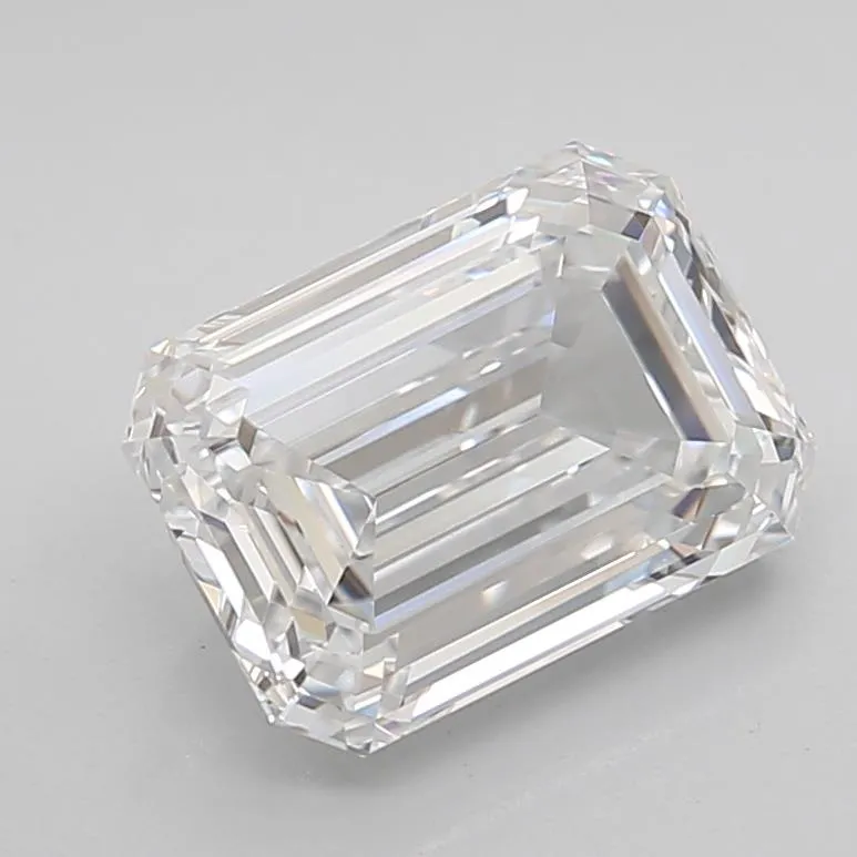 3.00ct Emerald Lab Grown Diamond (Colour D, Clarity IF, IGI Certified)