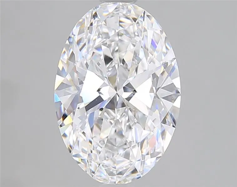 3.00ct Oval Lab Grown Diamond (Colour D, Clarity VVS2, IGI Certified)