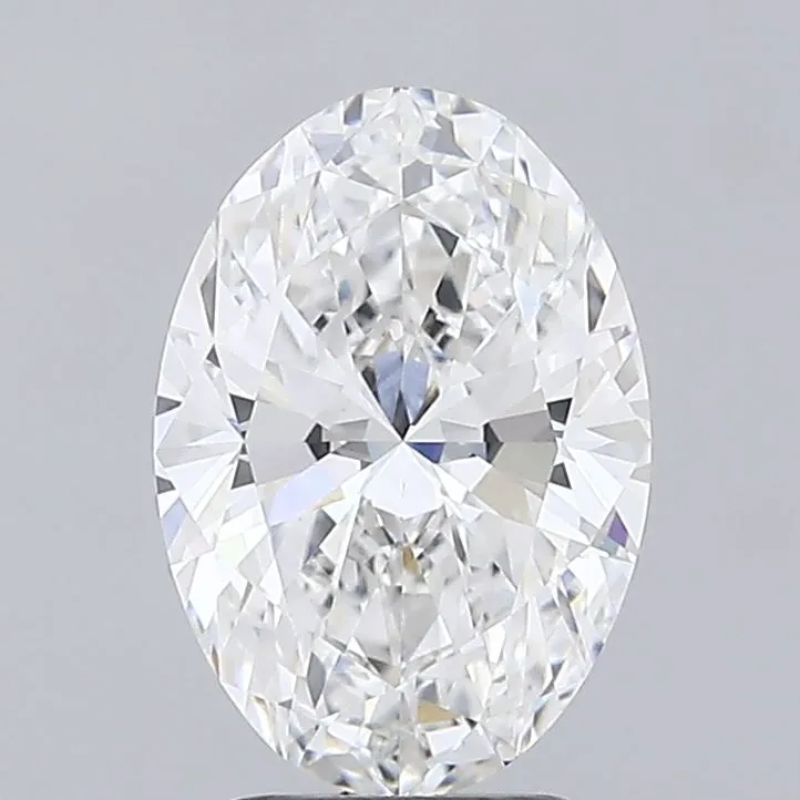 3.00ct Oval Lab Grown Diamond (Colour F, Clarity VVS2, IGI Certified)