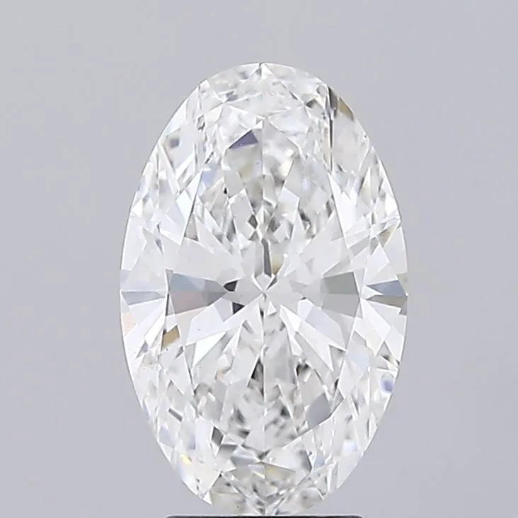 3.00ct Oval Lab Grown Diamond (Colour F, Clarity VVS2, IGI Certified)