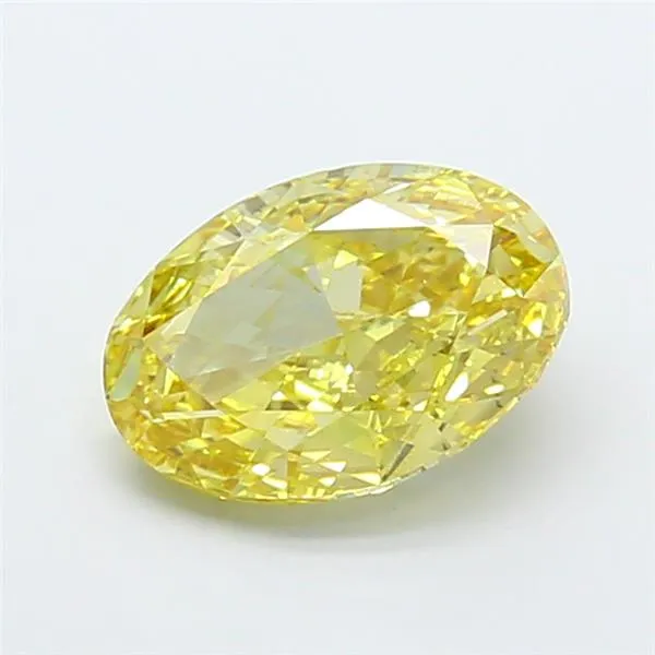 3.00ct Oval Lab Grown Diamond (Colour Fancy Intense Yellow, Clarity VS2, IGI Certified)