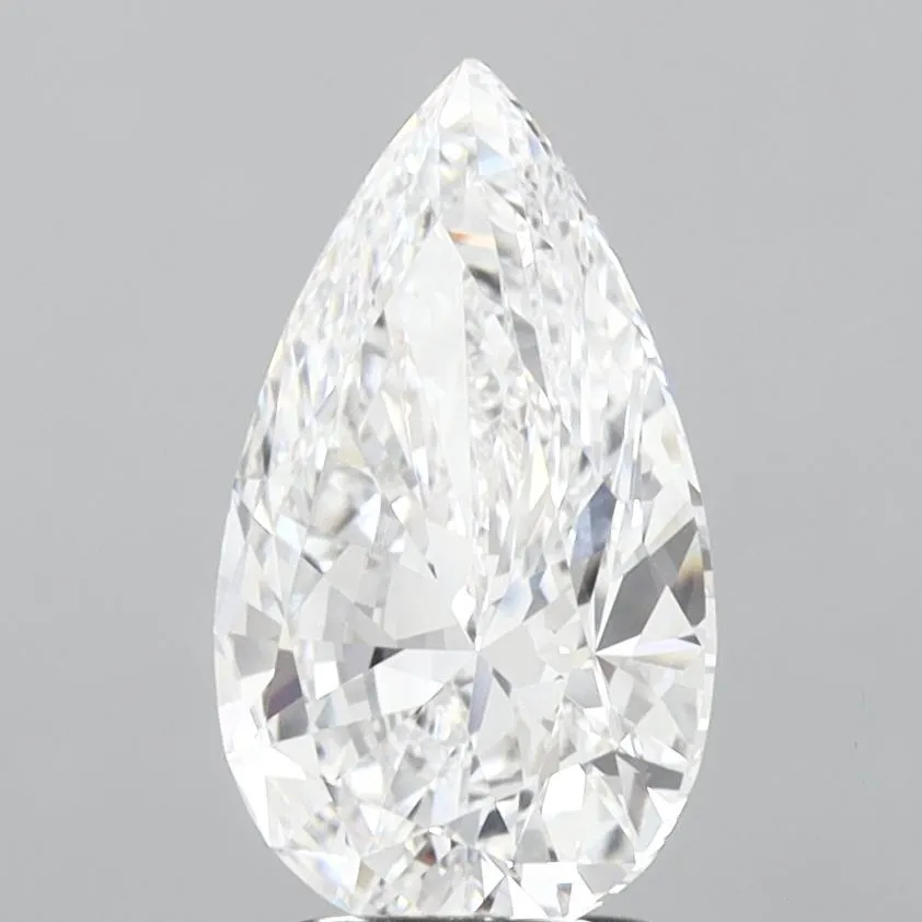 3.00ct Pear Lab Grown Diamond (Colour D, Clarity VVS2, IGI Certified)