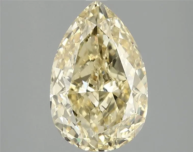 3.00ct Pear Lab Grown Diamond (Colour Fancy Vivid Yellow, Clarity VVS2, IGI Certified)