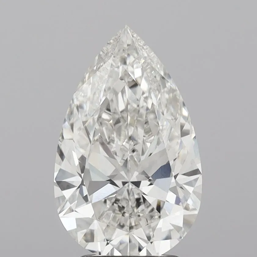 3.00ct Pear Lab Grown Diamond (Colour G, Clarity VVS2, IGI Certified)