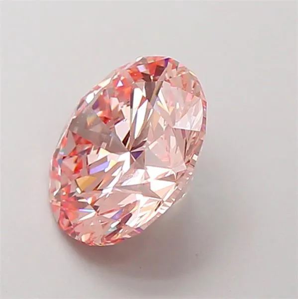 3.00ct Round Lab Grown Diamond (Colour Fancy Intense Pink, Clarity VS1, Cut EX, IGI Certified)