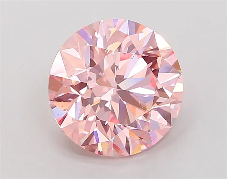 3.00ct Round Lab Grown Diamond (Colour Fancy Intense Pink, Clarity VS1, Cut ID, IGI Certified)