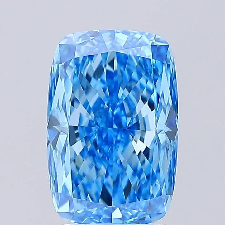 3.01ct Cushion modified Lab Grown Diamond (Colour Fancy Vivid Blue, Clarity VVS1, IGI Certified)