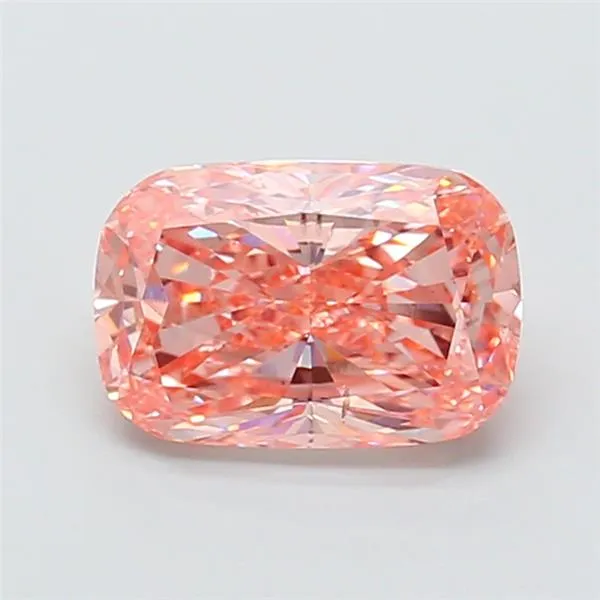 3.01ct Cushion modified Lab Grown Diamond (Colour Fancy Vivid Pink, Clarity SI1, IGI Certified)