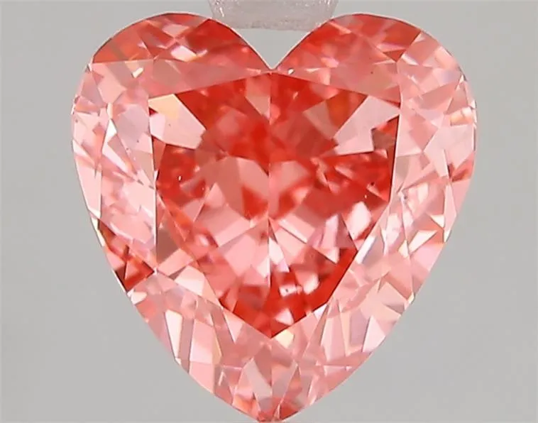 3.01ct Heart Lab Grown Diamond (Colour Fancy Vivid Pink, Clarity VS2, IGI Certified)