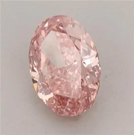 3.01ct Oval Lab Grown Diamond (Colour Fancy Vivid Pink, Clarity VS1, IGI Certified)