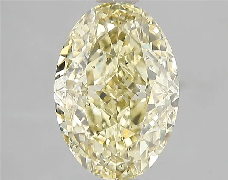3.01ct Oval Lab Grown Diamond (Colour Fancy Yellow, Clarity SI2, IGI Certified)