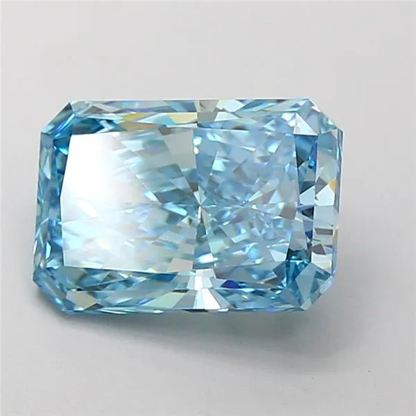 3.01ct Radiant Lab Grown Diamond (Colour Fancy Vivid Blue, Clarity VVS2, IGI Certified)