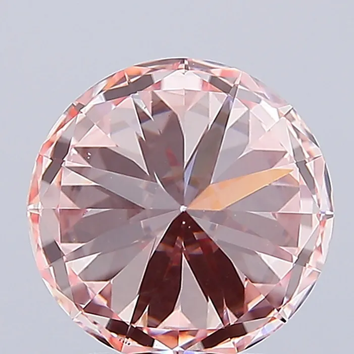3.01ct Round Lab Grown Diamond (Colour Fancy Intense Pink, Clarity VS2, Cut VG, IGI Certified)