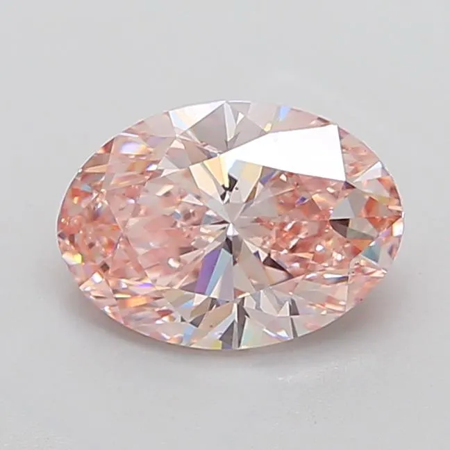 3.02ct Oval Lab Grown Diamond (Colour Fancy Intense Pink, Clarity VS1, IGI Certified)