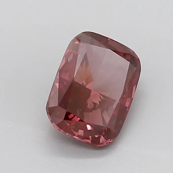 3.04ct Cushion modified Lab Grown Diamond (Colour Fancy Deep Pink, Clarity VS2, IGI Certified)