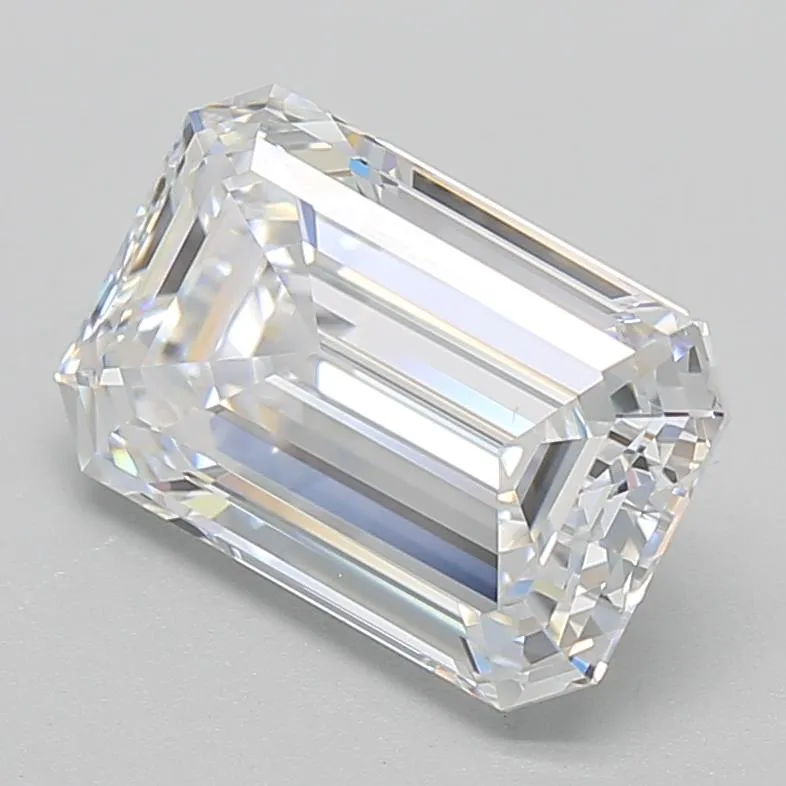 3.05ct Emerald Lab Grown Diamond (Colour D, Clarity FL, Cut EX, GIA Certified)
