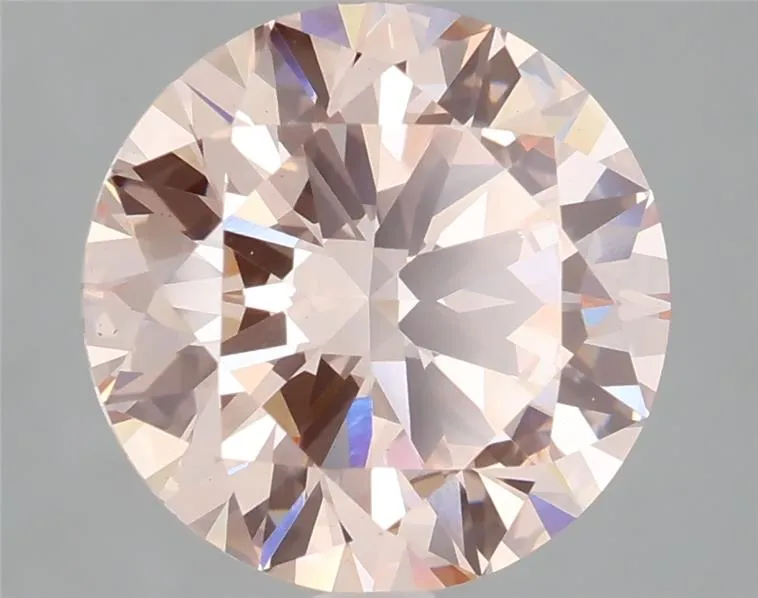 3.05ct Round Lab Grown Diamond (Colour Fancy Pink, Clarity VS1, Cut EX, IGI Certified)