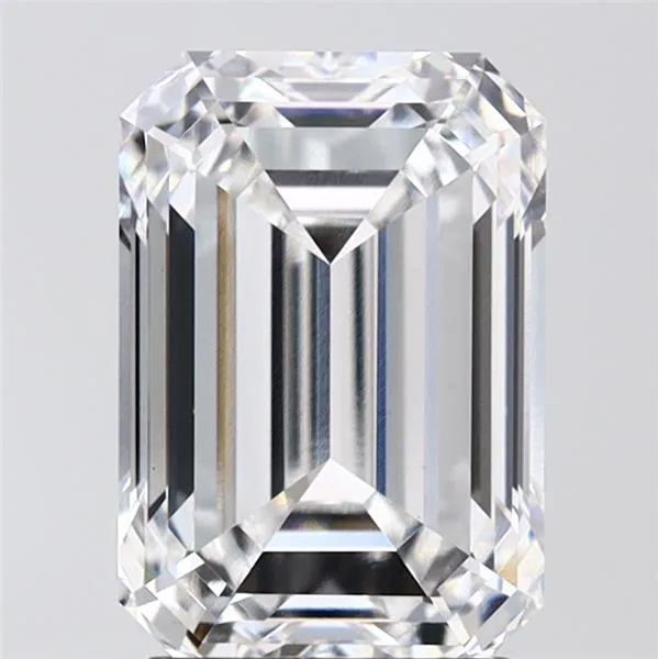 3.06ct Emerald Lab Grown Diamond (Colour D, Clarity VVS2, IGI Certified)