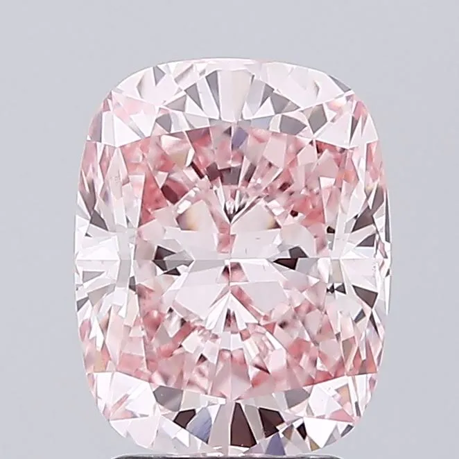 3.07ct Cushion modified Lab Grown Diamond (Colour Fancy Intense Pink, Clarity VS1, IGI Certified)