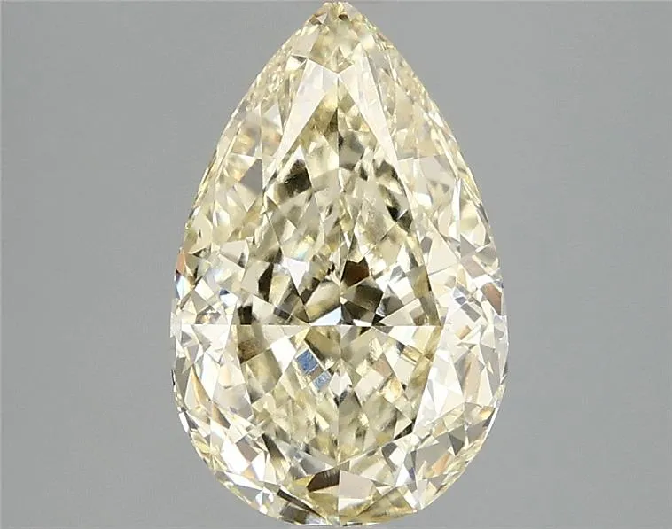 3.09ct Pear Lab Grown Diamond (Colour Fancy Yellow, Clarity VVS2, IGI Certified)