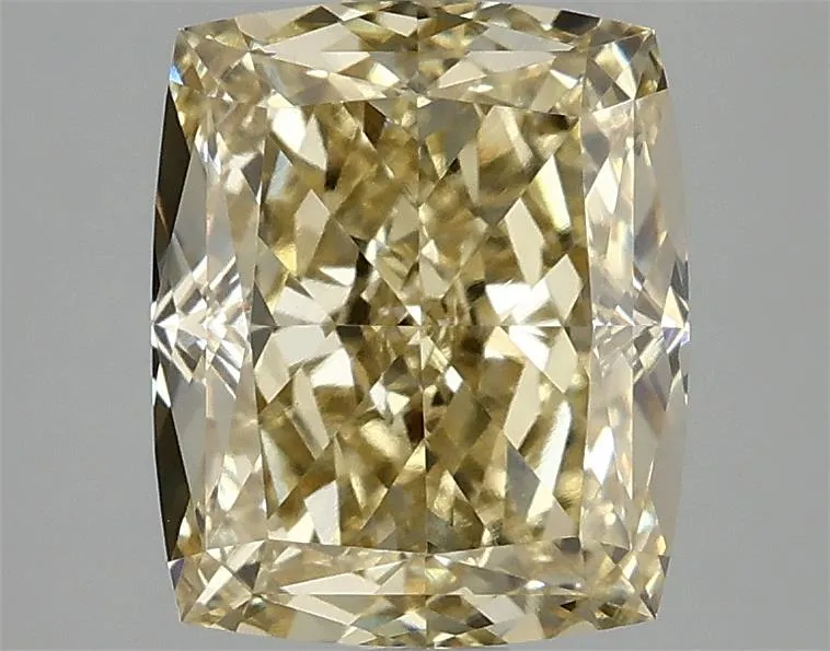 3.10ct Cushion modified Lab Grown Diamond (Colour Fancy Intense Yellow, Clarity VVS2, IGI Certified)