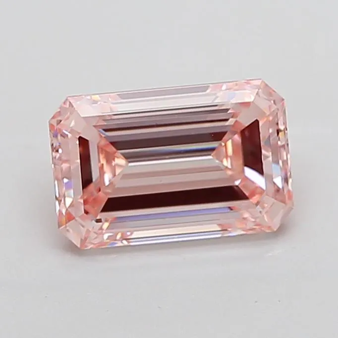 3.10ct Emerald Lab Grown Diamond (Colour Fancy Intense Pink, Clarity VS1, IGI Certified)