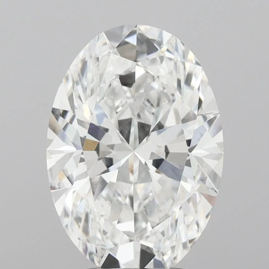 3.10ct Oval Lab Grown Diamond (Colour E, Clarity VVS2, IGI Certified)