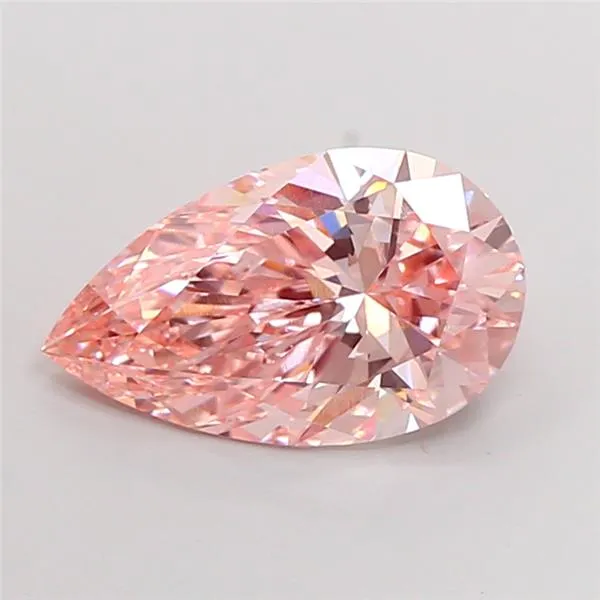 3.10ct Pear Lab Grown Diamond (Colour Fancy Vivid Pink, Clarity VS1, IGI Certified)