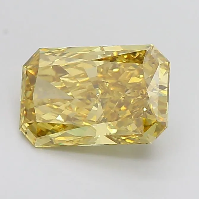 3.10ct Radiant Lab Grown Diamond (Colour Fancy Vivid Yellow, Clarity VS2, IGI Certified)