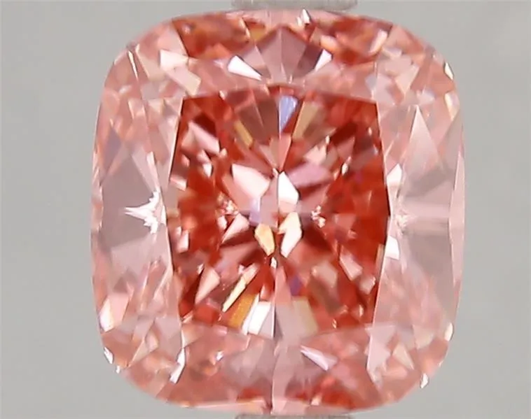 3.12ct Cushion modified Lab Grown Diamond (Colour Fancy Vivid Pink, Clarity VVS2, IGI Certified)