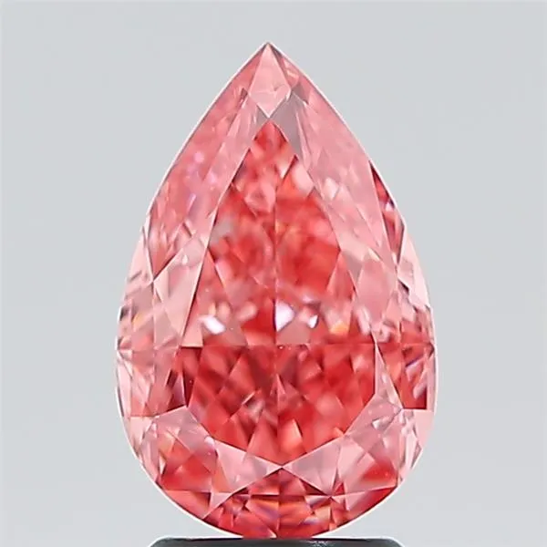 3.15ct Pear Lab Grown Diamond (Colour Fancy Vivid Pink, Clarity VS1, IGI Certified)