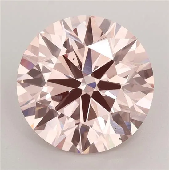 3.24ct Round Lab Grown Diamond (Colour Fancy Intense Pink, Clarity VS2, Cut ID, IGI Certified)