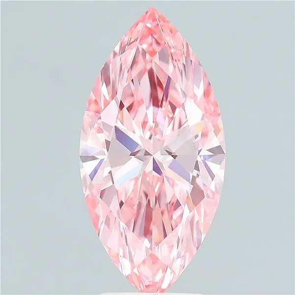3.27ct Marquise Lab Grown Diamond (Colour Fancy Vivid Pink, Clarity VVS2, IGI Certified)