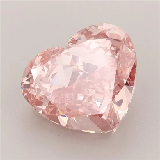 3.28ct Heart Lab Grown Diamond (Colour Fancy Vivid Pink, Clarity VVS2, IGI Certified)