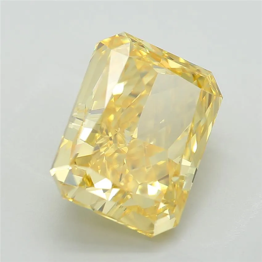 3.33ct Radiant Lab Grown Diamond (Colour Fancy Vivid Yellow, Clarity VS1, IGI Certified)